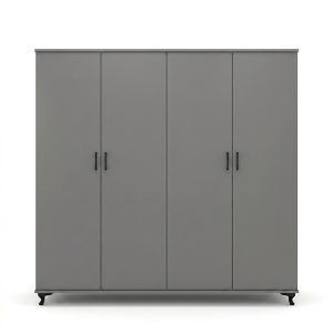 Luxe 4-deurs walk-in kledingkast met hanggedeelte
